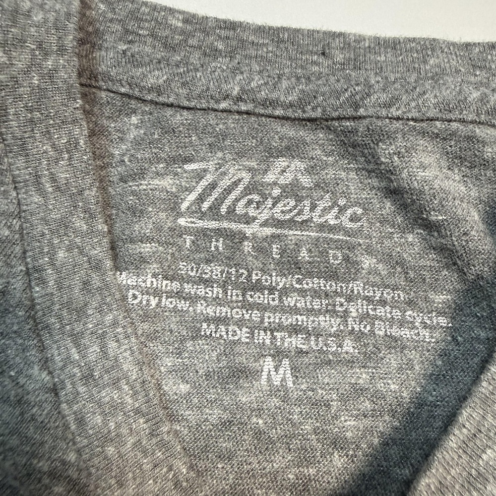 Denver Nuggets Miami Heat Shirt Mens Medium Gray 2023 NBA Finals Majestic - Picture 5 of 7